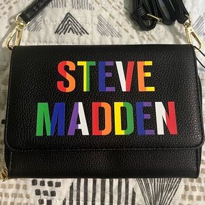 NWT Steve Madden rainbow crossbody purse.